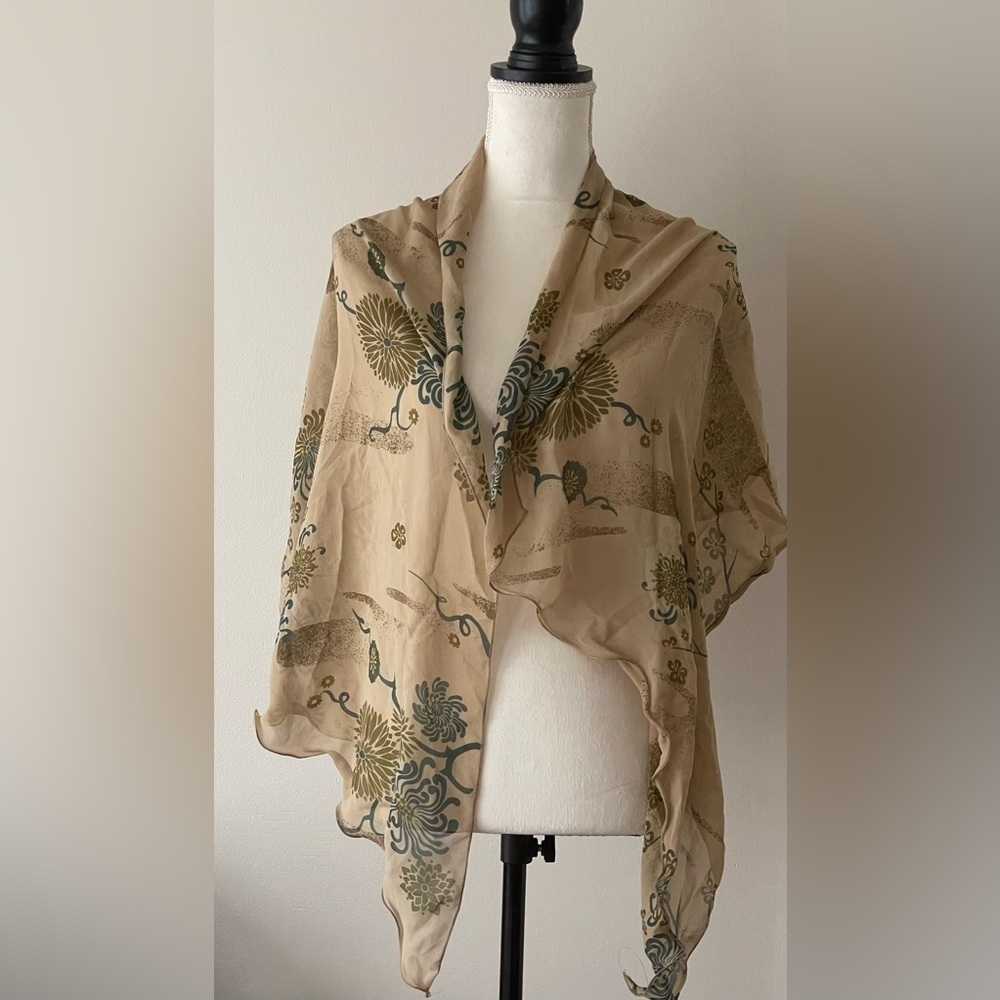 Women’s Asymmetrical Scarf/ Beach Cover